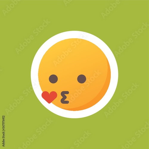 emoticon with pouted lips