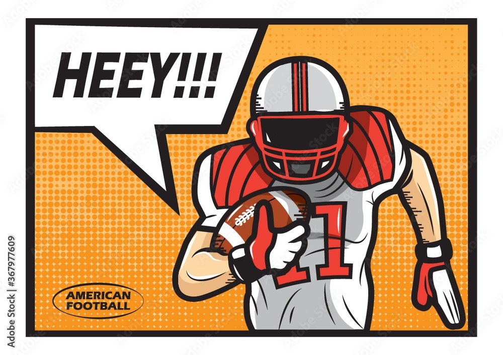 american football player in action american football player in action