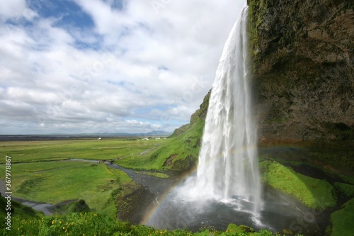 Seljalandsfoss Waterfall  Iceland South Coast