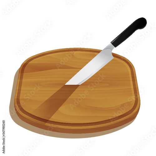 knife on cutting board