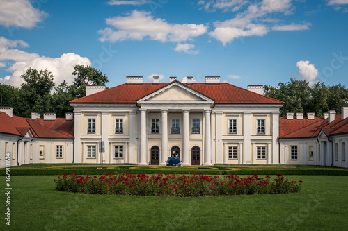 Palace from the 18th century at sunny day in Siedlce, Masovia, Poland