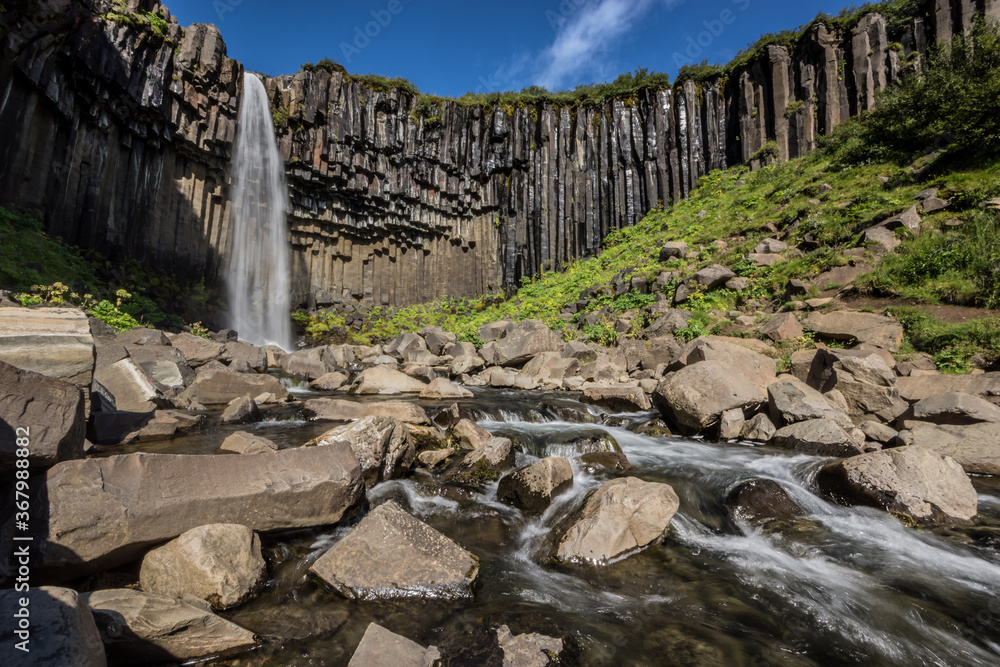 Svartivoss Waterfall in the Skaftafell Nationalpar