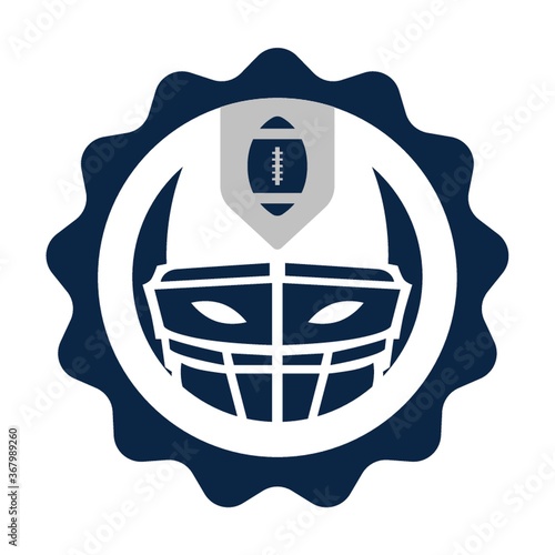 american football helmet badge
