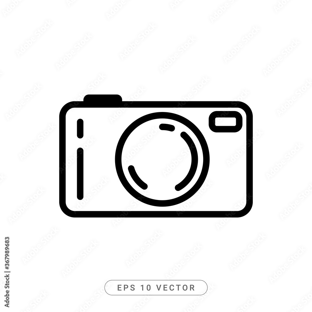 Pocket Camera Flat Icon Vector illustration - EPS 10 Vector Pocket Camera Flat Icon Vector illustration - EPS 10 Vector