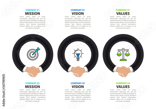 Infographic design template. Creative concept with 3 steps
