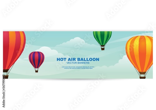 hot air balloon banner