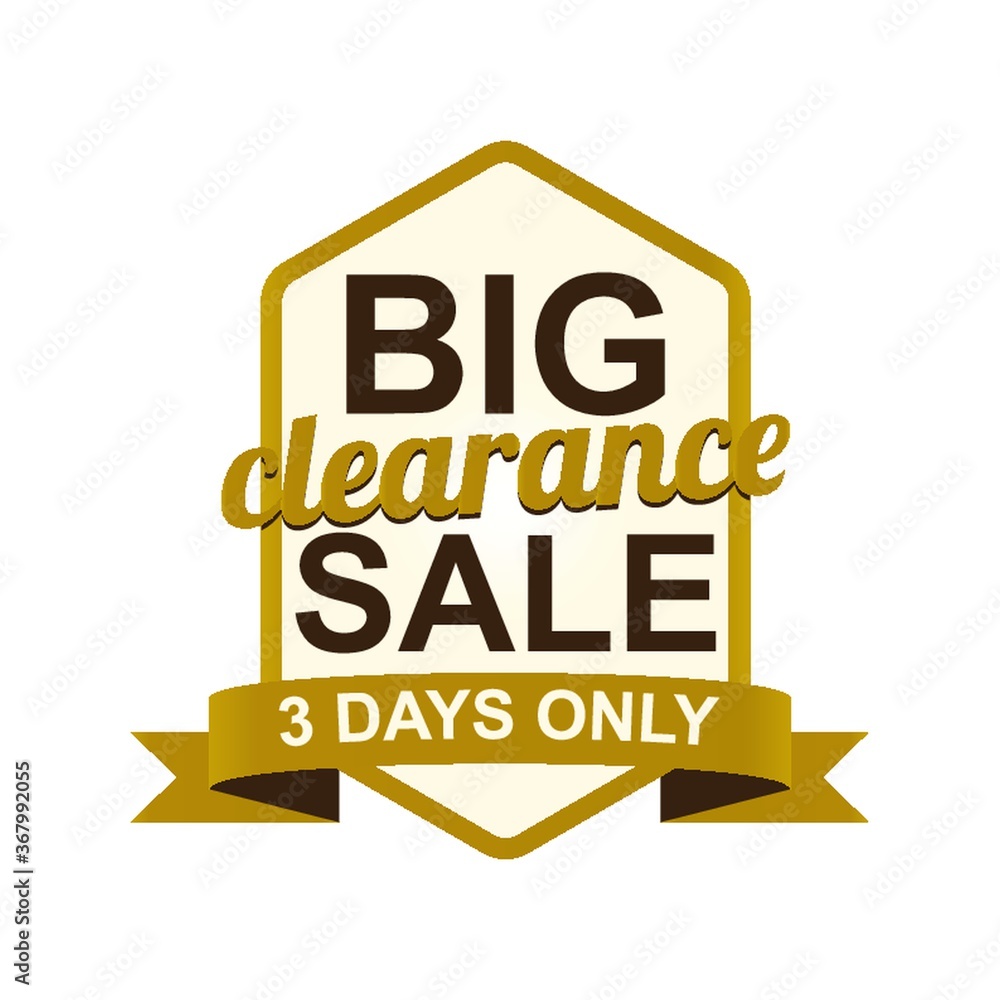 big clearance sale label big clearance sale label