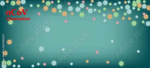nCoV Quarantine Vector Banner. Business Information During 