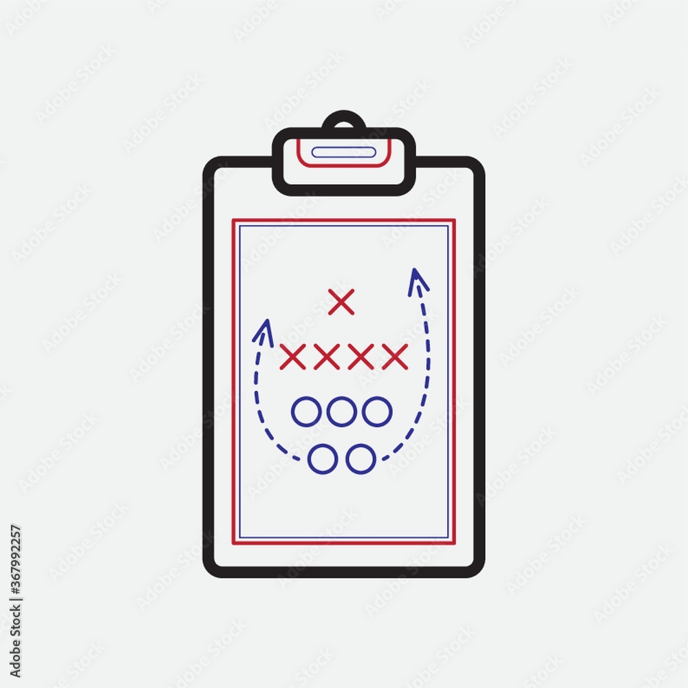 game plan on clipboard game plan on clipboard