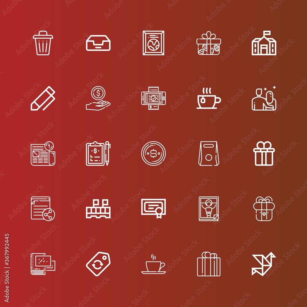 Editable 25 paper icons for web and mobile Editable 25 paper icons for web and mobile