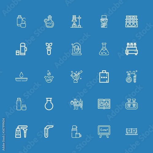 Editable 25 flask icons for web and mobile
