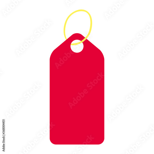 price tag, sale tag and label red color vector illustration design