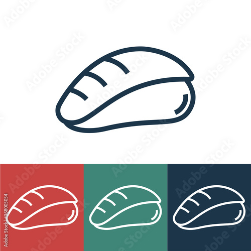 Linear vector icon with maguro