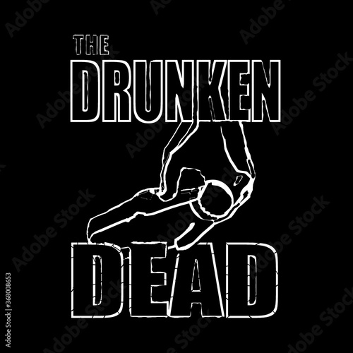 Illustration alcohol  the drunken dead