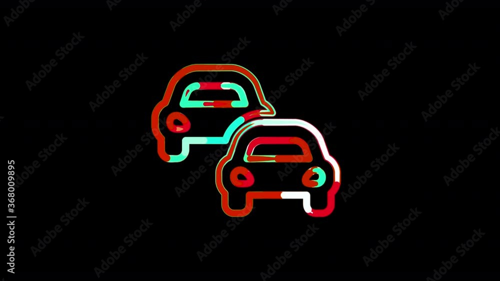 Circles gather in symbol cars. After it crumbles in a line and moves to the camera. Alpha channel black Circles gather in symbol cars. After it crumbles in a line and moves to the camera. Alpha channel black