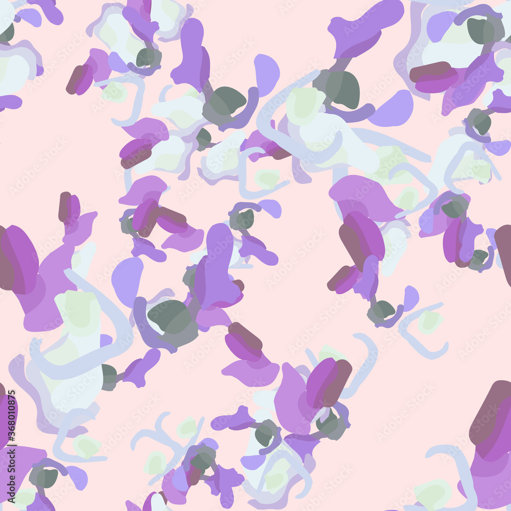 Naklejka premium UFO camouflage of various shades of pink, violet and blue colors