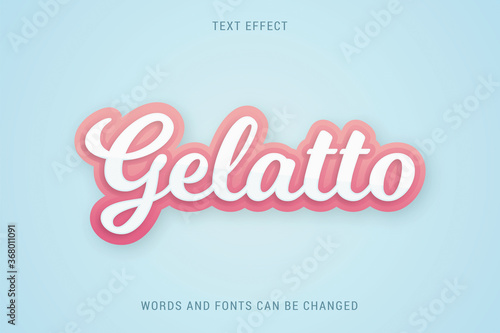 Wallpaper Mural Food text effect 100% editable vector image, suitable for ice cream, milk, etc.  Torontodigital.ca
