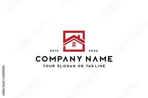 real estate logo design vector template