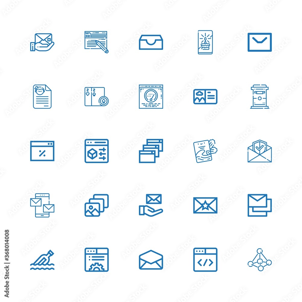 Editable 25 address icons for web and mobile Editable 25 address icons for web and mobile
