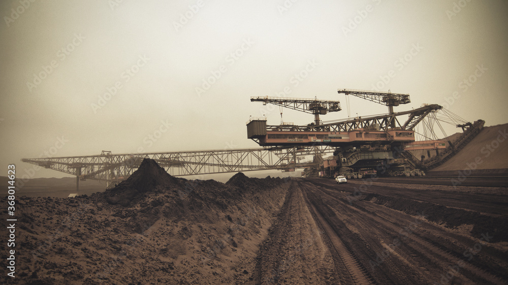 Fototapeta premium tagebau, bergbau