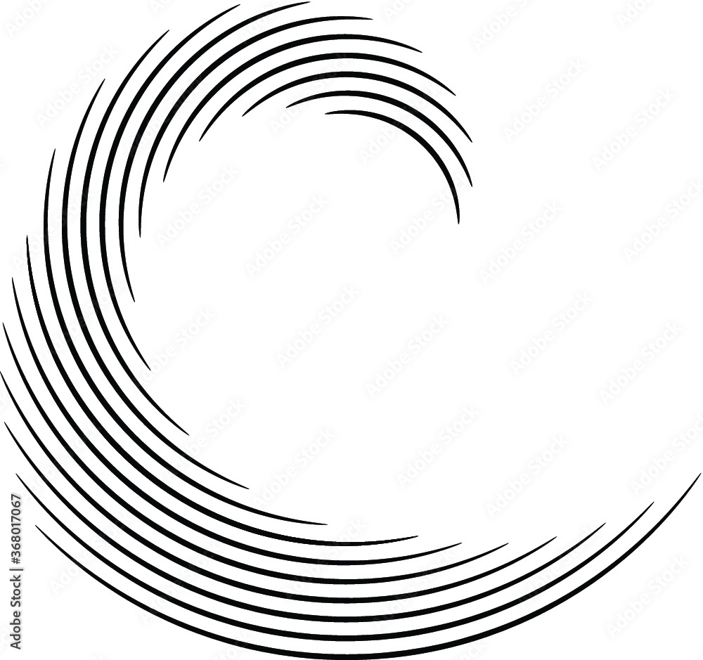 Lines in Circle Form . Spiral Vector Illustration .Technology round Logo . Design element . Abstract Geometric shape . Lines in Circle Form . Spiral Vector Illustration .Technology round Logo . Design element . Abstract Geometric shape .