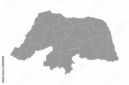 Rio Grande do Norte State regions map