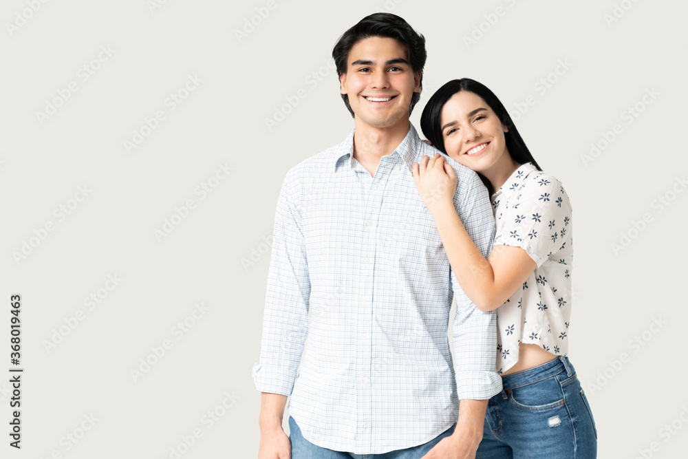 Smiling Young Couple Wearing Casuals Smiling Young Couple Wearing Casuals