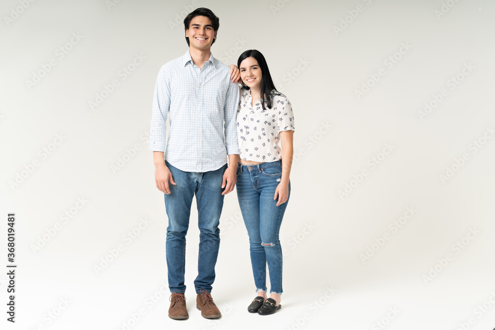 Happy Boyfriend And Girlfriend Standing Together Happy Boyfriend And Girlfriend Standing Together
