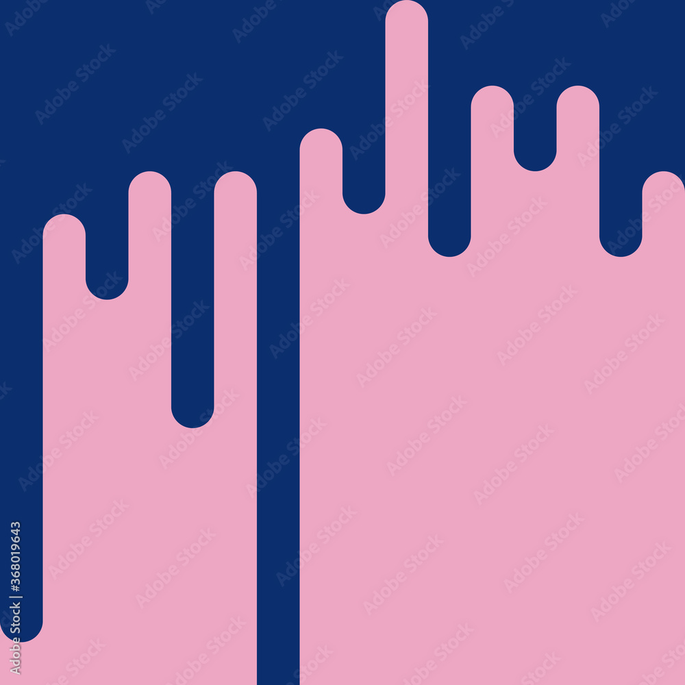 Abstract Rounded Color Lines halftone transition background illustration