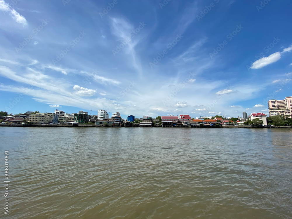 Bangkok Chao Praya River Panorama