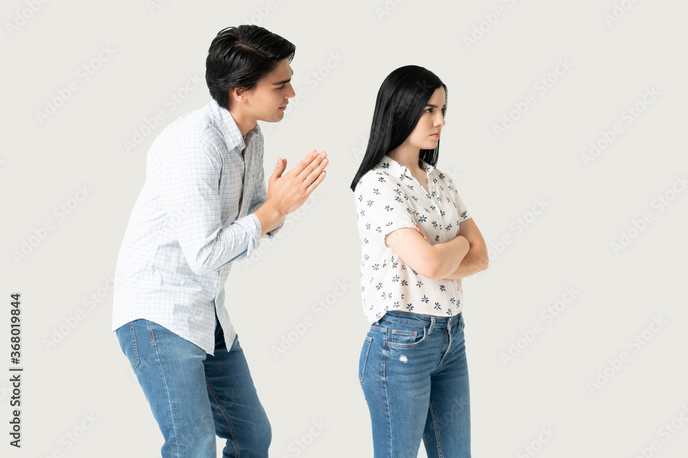 Boyfriend Asking Angry Girlfriend For Forgiveness Boyfriend Asking Angry Girlfriend For Forgiveness