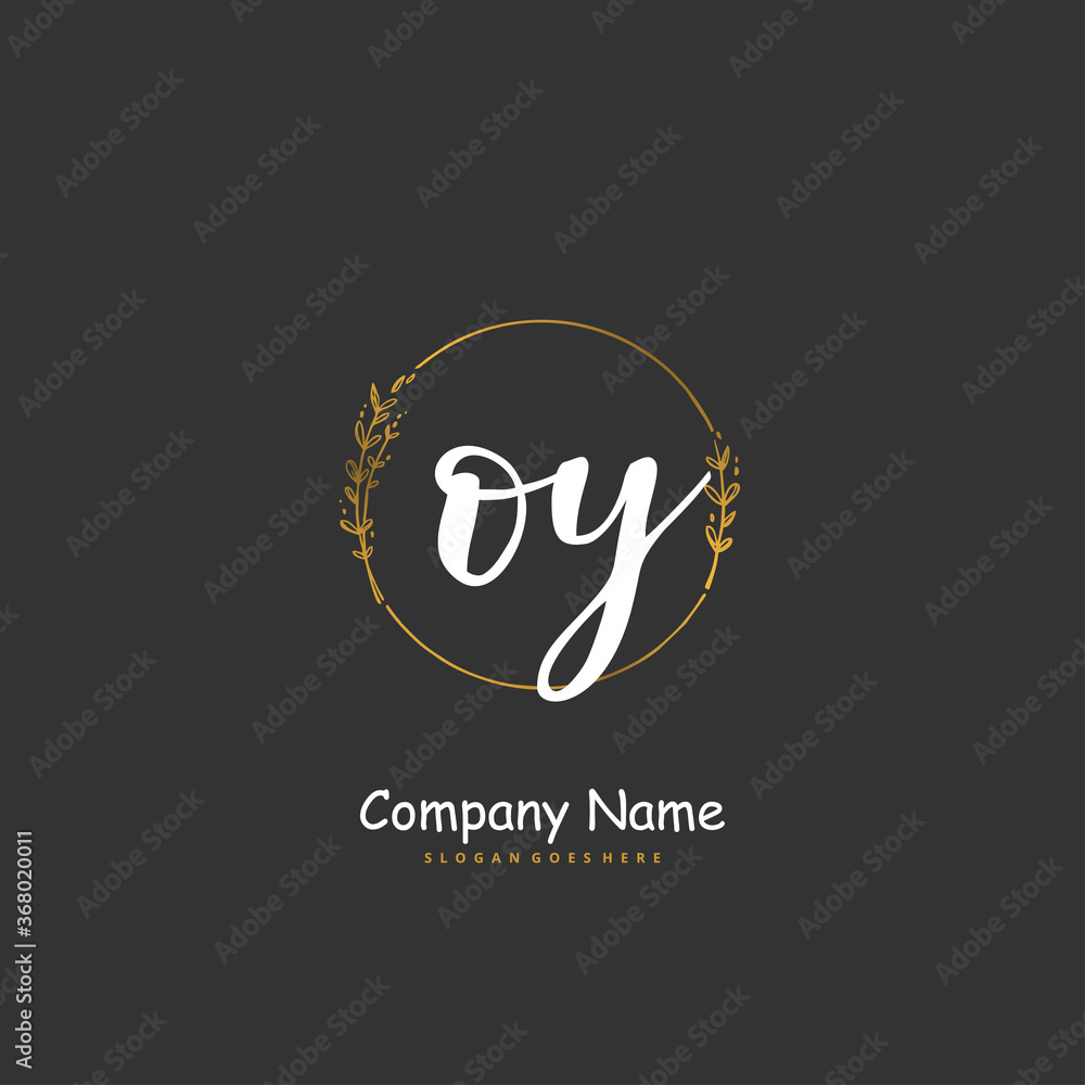 O Y OY Initial handwriting and signature logo design with circle. Beautiful design handwritten logo for fashion, team, wedding, luxury logo. O Y OY Initial handwriting and signature logo design with circle. Beautiful design handwritten logo for fashion, team, wedding, luxury logo.
