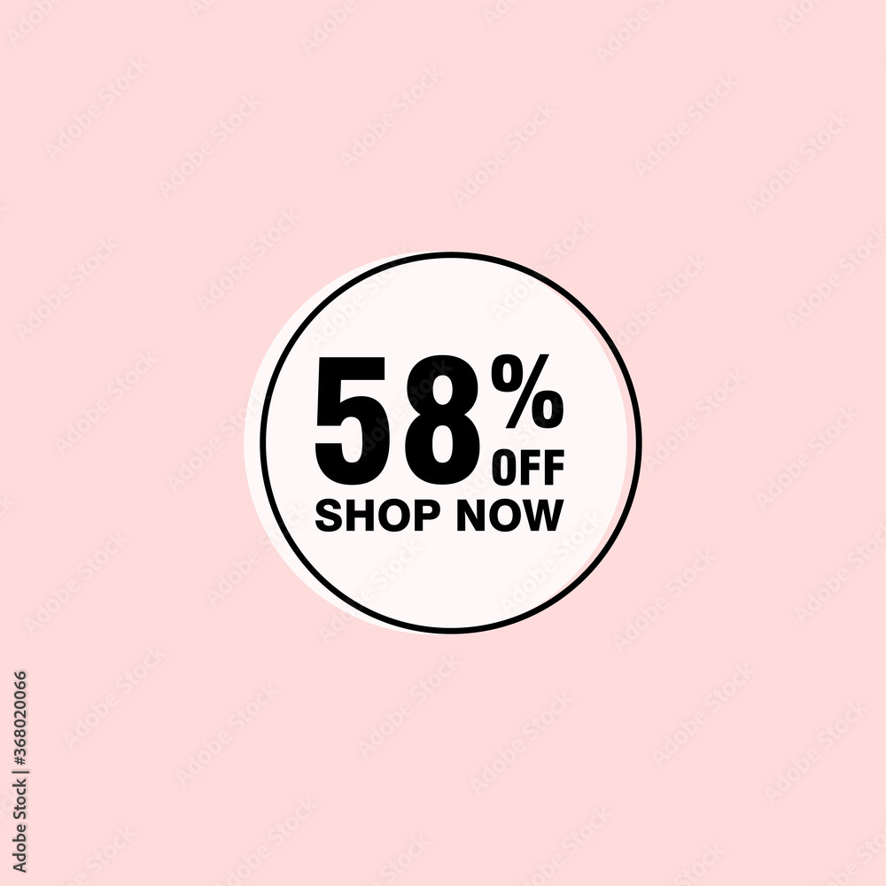 58 discount, Sales Vector badges for Labels, , Stickers, Banners, Tags, Web Stickers, New offer. Discount origami sign banner 58 discount, Sales Vector badges for Labels, , Stickers, Banners, Tags, Web Stickers, New offer. Discount origami sign banner