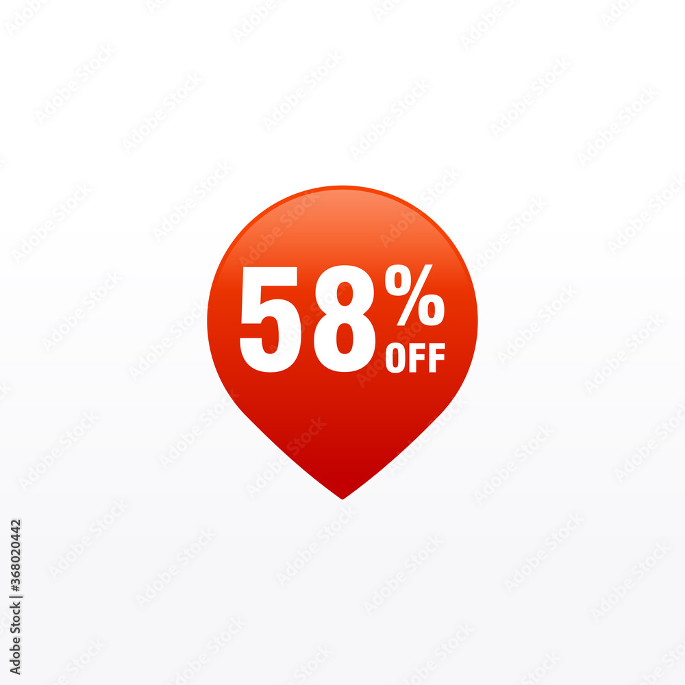 58 discount, Sales Vector badges for Labels, , Stickers, Banners, Tags, Web Stickers, New offer. Discount origami sign banner 58 discount, Sales Vector badges for Labels, , Stickers, Banners, Tags, Web Stickers, New offer. Discount origami sign banner