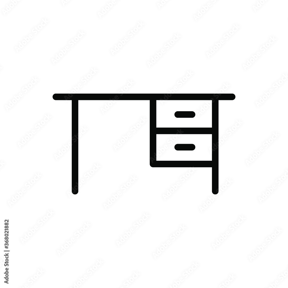 Office desk icon template Office desk icon template