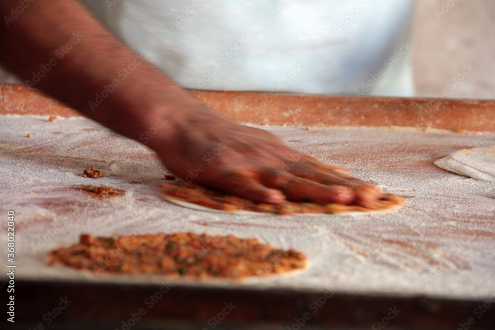 delicious lahmacun baked in the oven delicious lahmacun baked in the oven