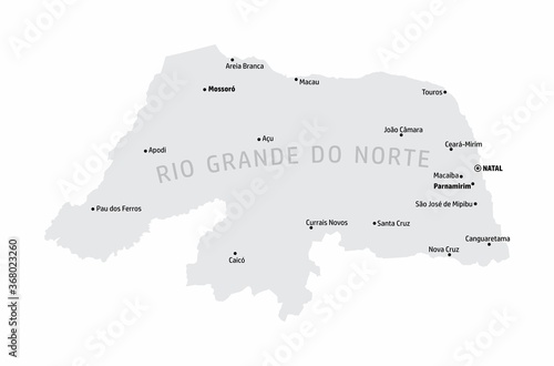 Rio Grande do Norte State map