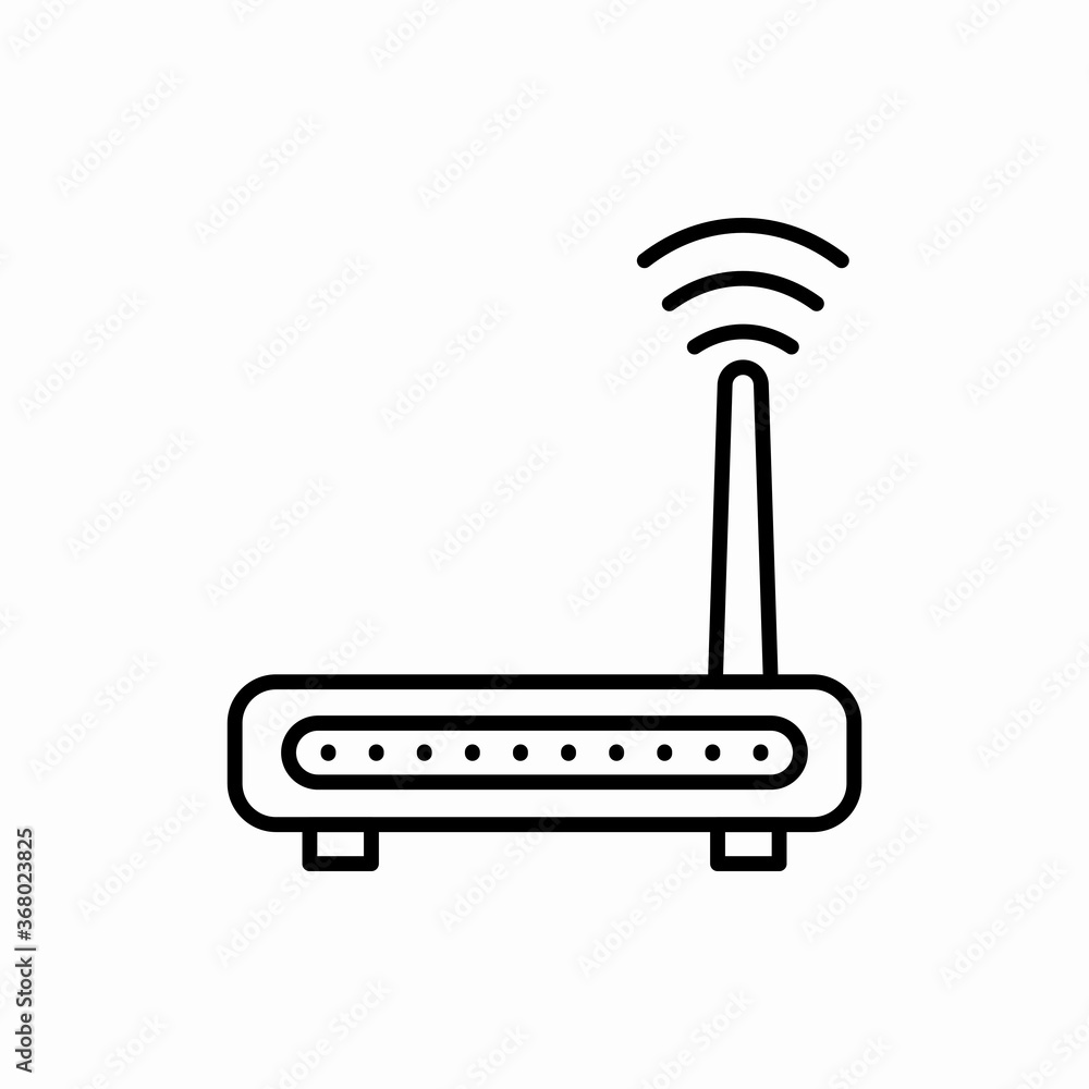 Outline router icon.Router vector illustration. Symbol for web and mobile Outline router icon.Router vector illustration. Symbol for web and mobile
