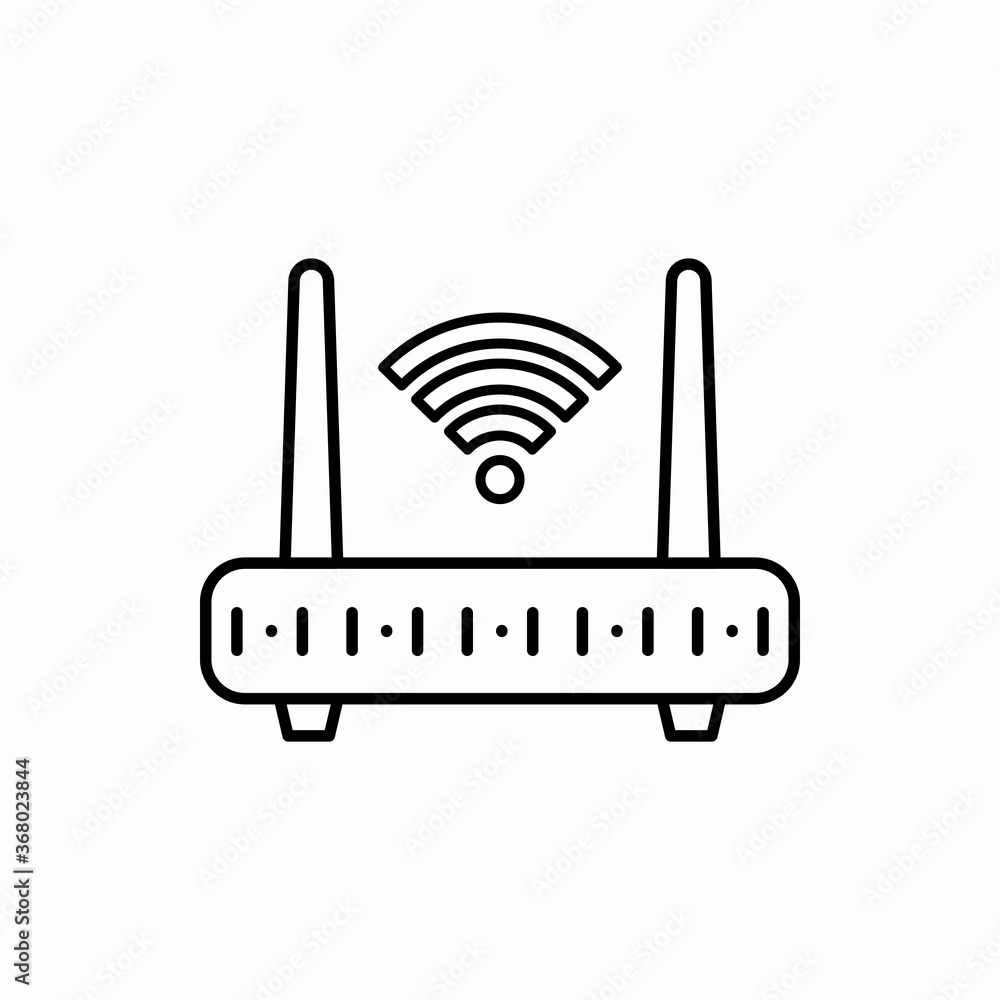 Outline router icon.Router vector illustration. Symbol for web and mobile Outline router icon.Router vector illustration. Symbol for web and mobile