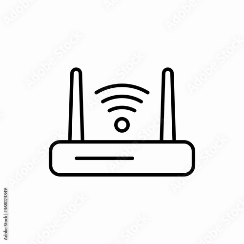 Outline router icon.Router vector illustration. Symbol for web and mobile