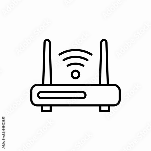 Outline router icon.Router vector illustration. Symbol for web and mobile