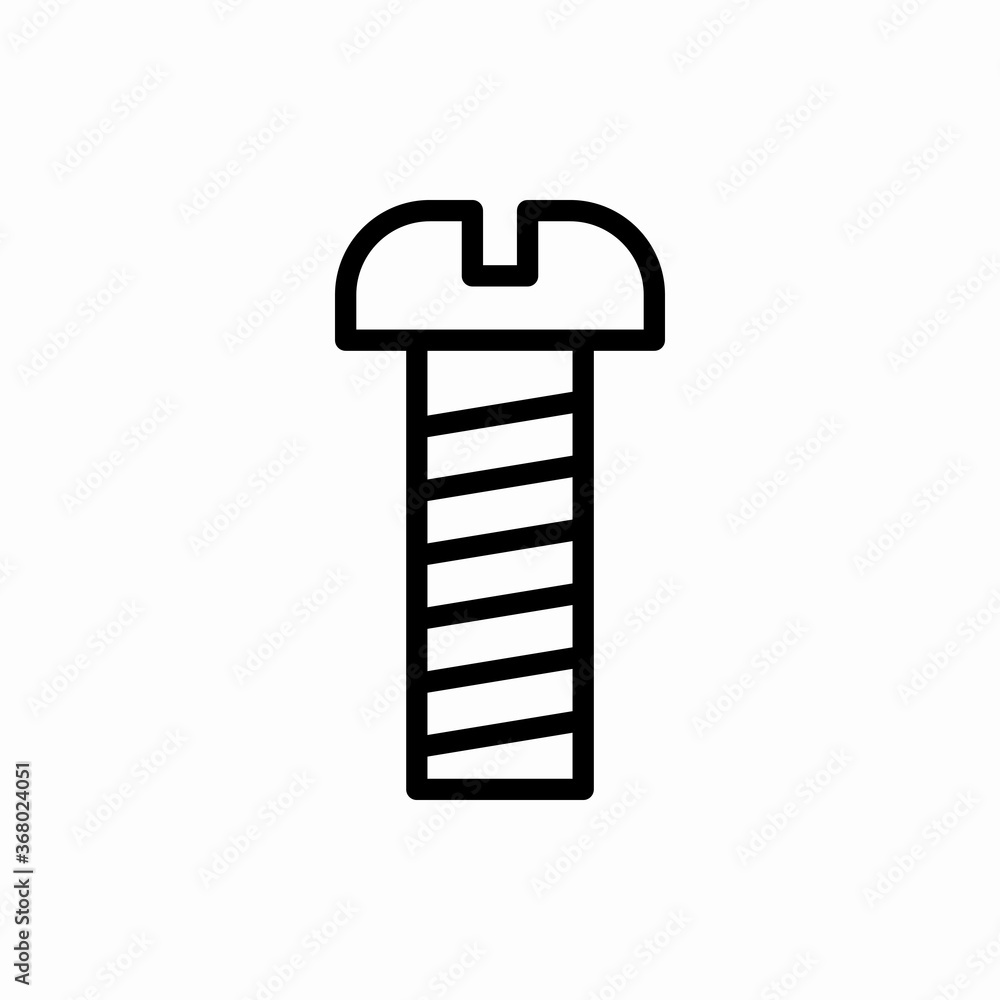 Outline screw icon.Screw vector illustration. Symbol for web and mobile Outline screw icon.Screw vector illustration. Symbol for web and mobile