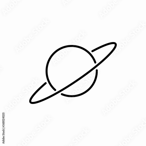 Outline saturn icon.Saturn vector illustration. Symbol for web and mobile