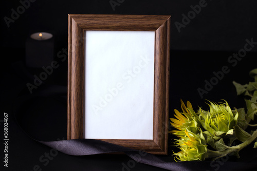 Obraz na plátne Obituary concept
