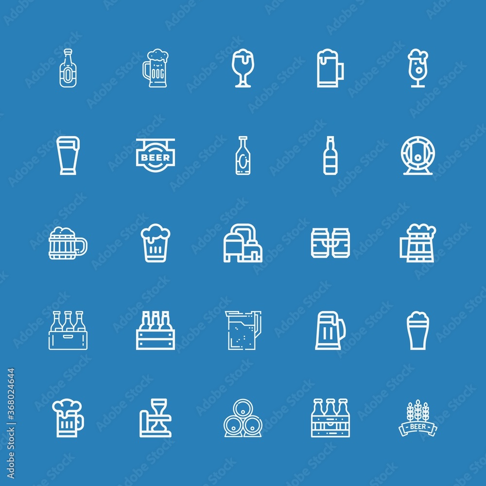 Editable 25 bitter icons for web and mobile
