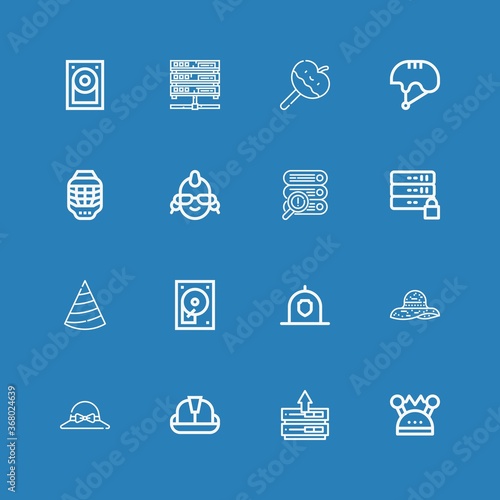 Editable 16 hard icons for web and mobile