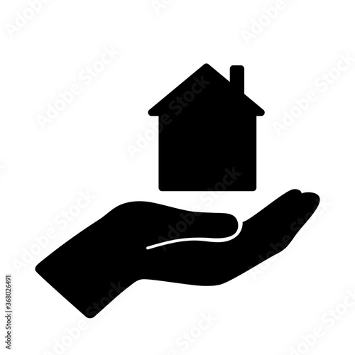 .Housing silhouette illustration icon material