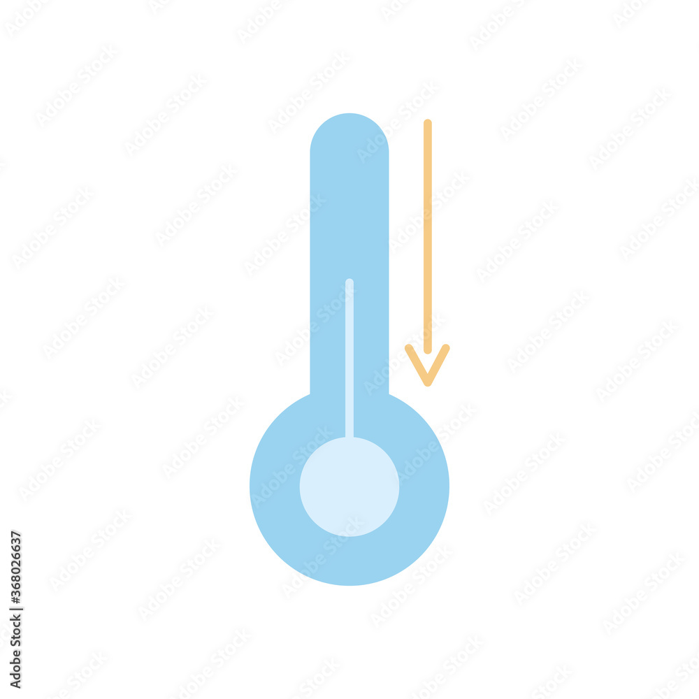 thermometer icon image, flat style thermometer icon image, flat style