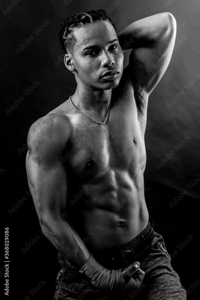 Fototapeta premium boxer and businessman