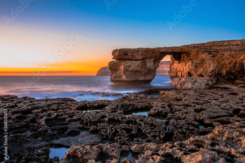 What once was the Azure Window; a historic wonder in Dwejra, now sits on the seabed